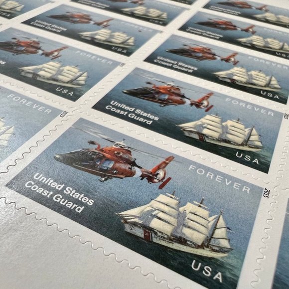 US Coast Guard 2015 Postage Stamp Sheet, USA Forever #5008 - Picture 3 of 5